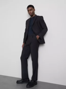 Regular fit classic suit pants