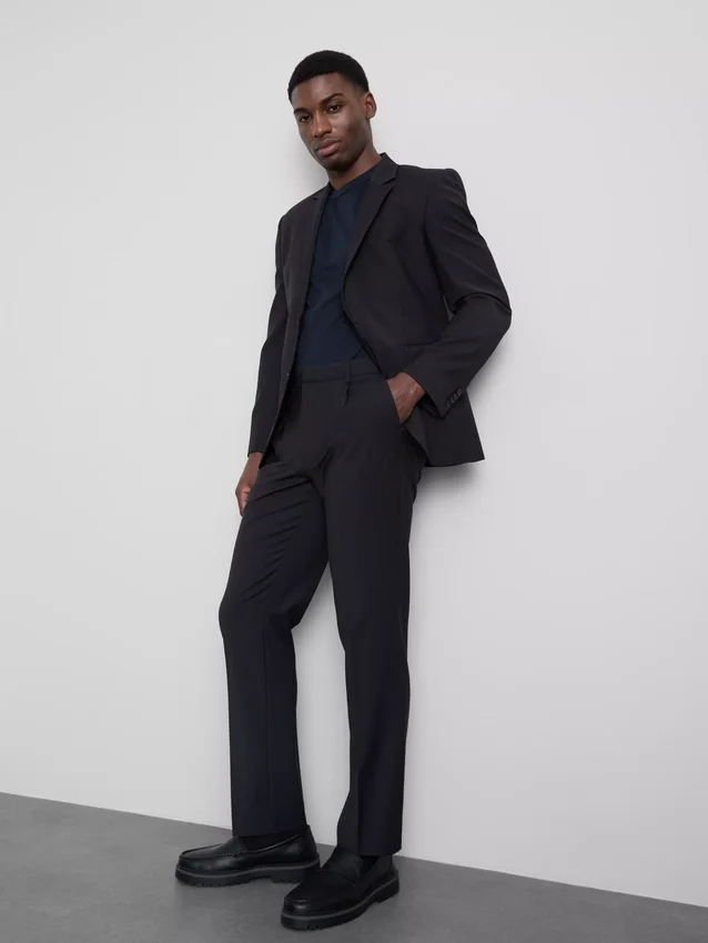 Regular fit classic suit pants