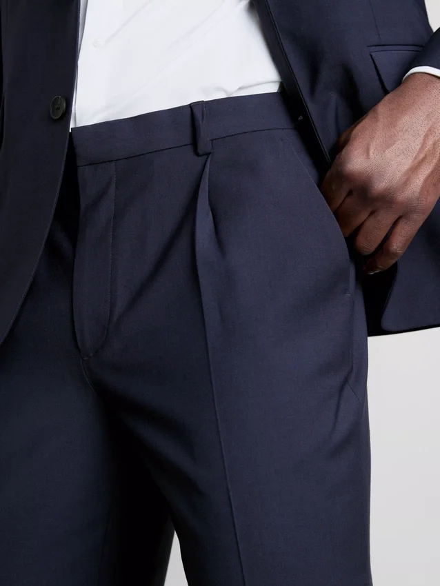 Regular fit classic suit pants