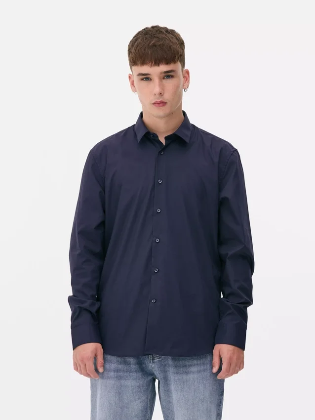 Regular fit long sleeve shirt