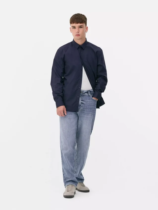 Regular fit long sleeve shirt