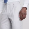 Regular fit textured suit pants