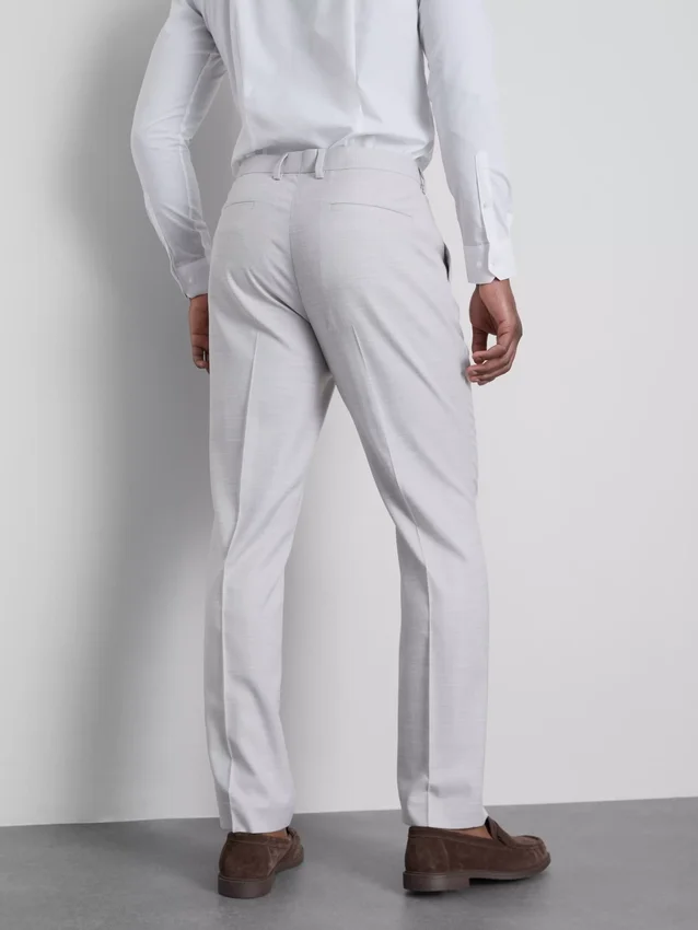 Regular fit textured suit pants
