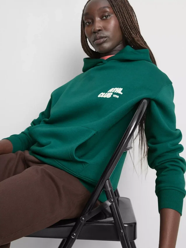 Relaxed athletics club hoodie