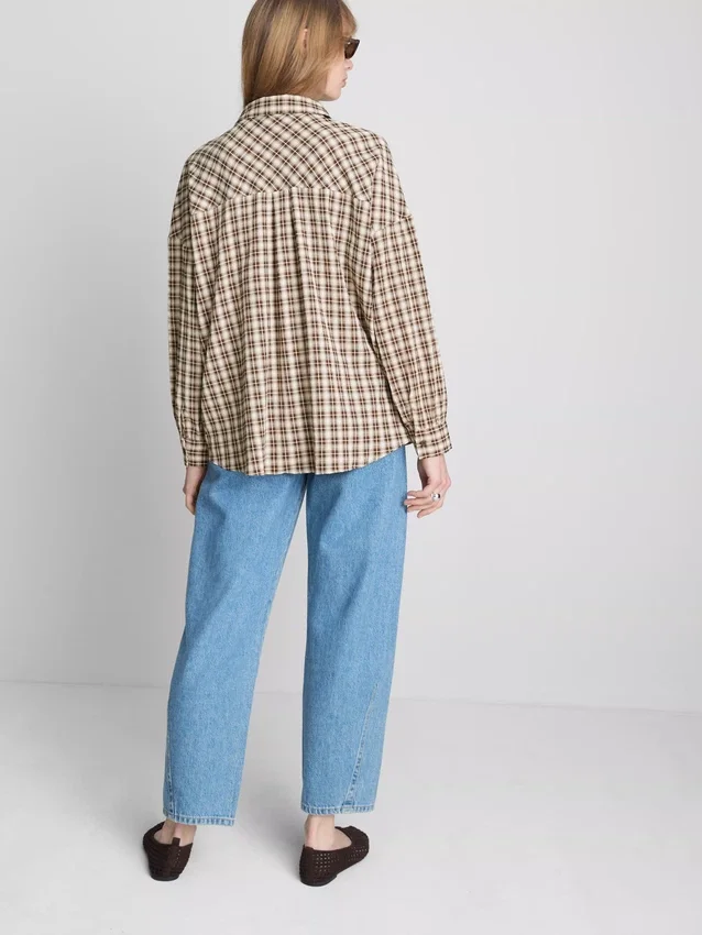 Relaxed check shirt