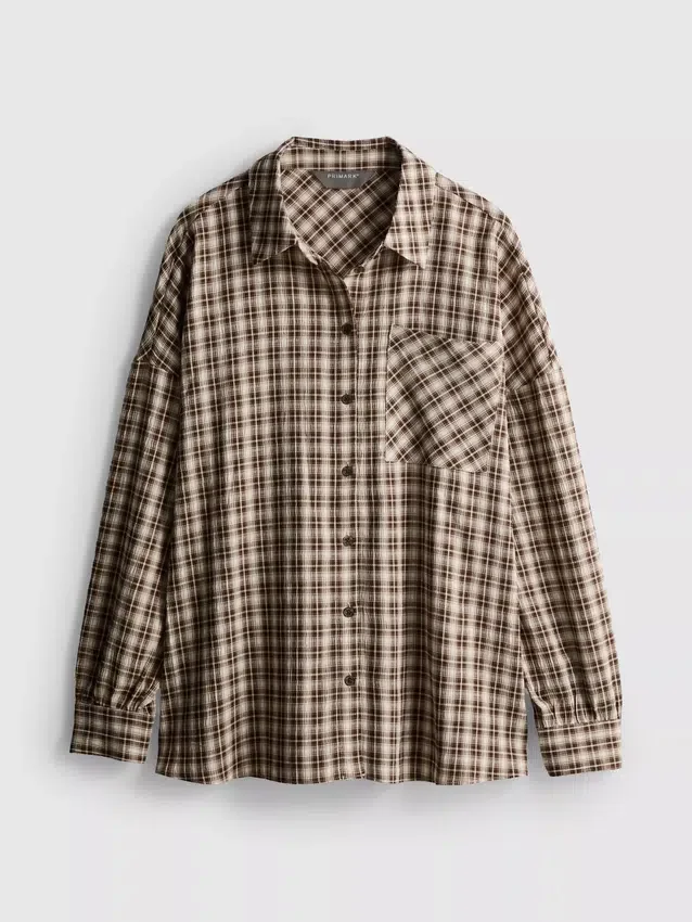 Relaxed check shirt