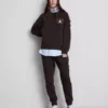 Relaxed cotton blend printed sweatshirt