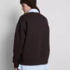 Relaxed cotton blend printed sweatshirt