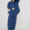 Relaxed cotton denim button-up shirt