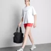 Relaxed cotton graphic active tee