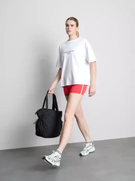 Relaxed cotton graphic active tee