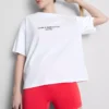 Relaxed cotton graphic active tee