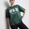 Relaxed cotton graphic active tee