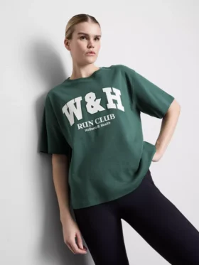 Relaxed cotton graphic active tee