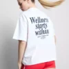 Relaxed cotton graphic active tee