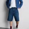Relaxed denim shorts
