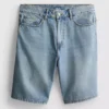 Relaxed denim shorts