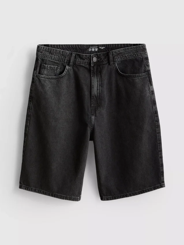 Relaxed denim shorts