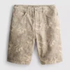 Relaxed denim shorts