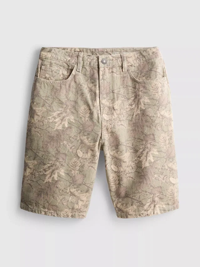 Relaxed denim shorts