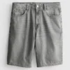 Relaxed denim shorts