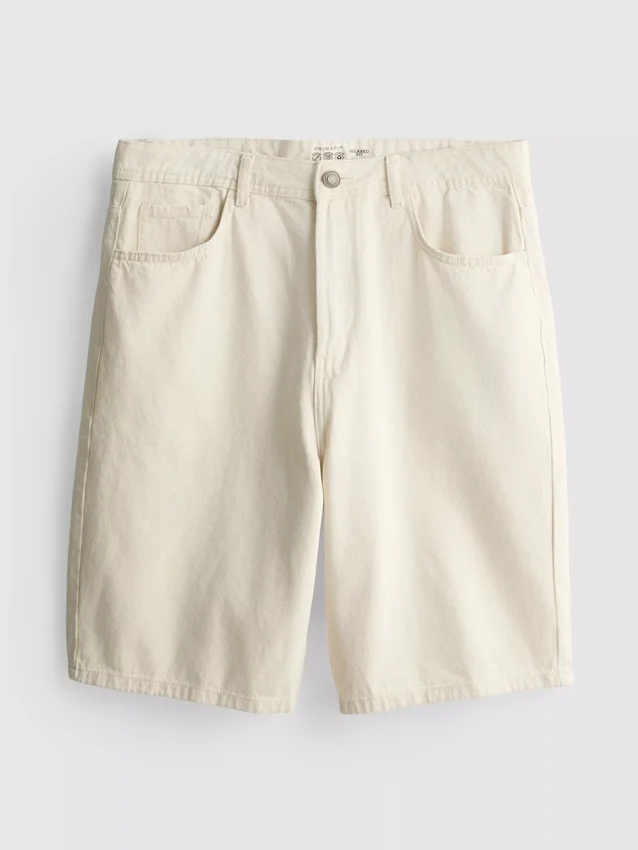 Relaxed denim shorts