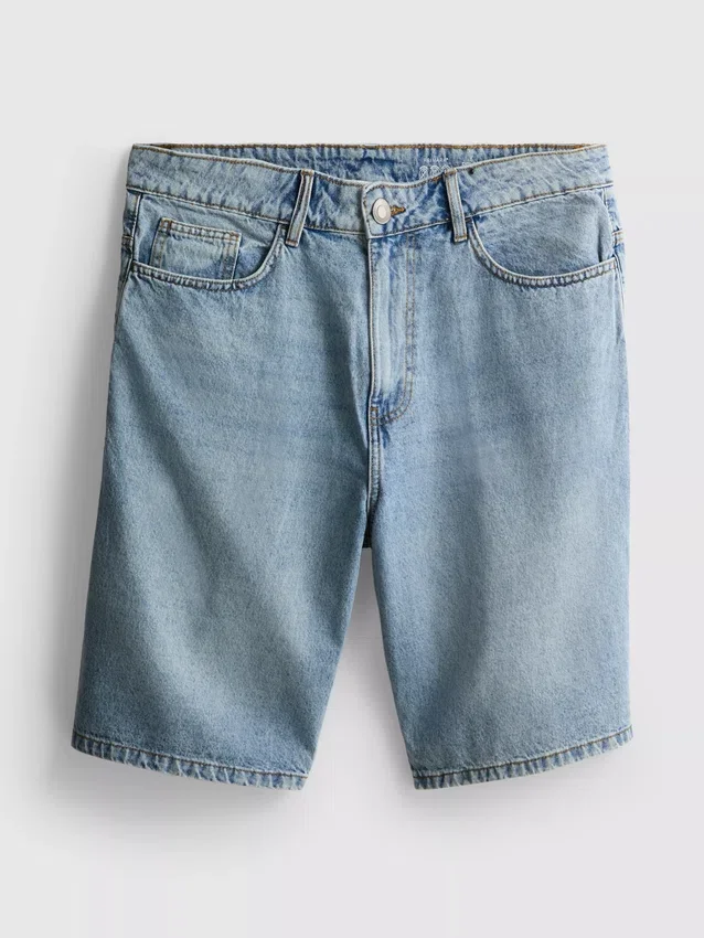Relaxed denim shorts