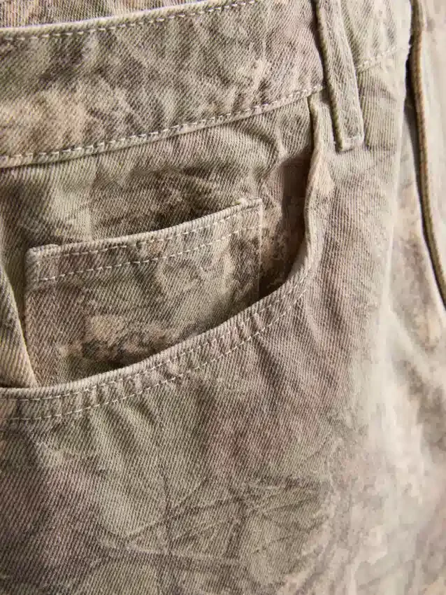 Relaxed denim shorts