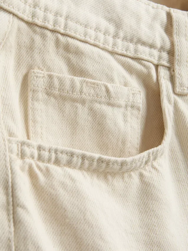 Relaxed denim shorts