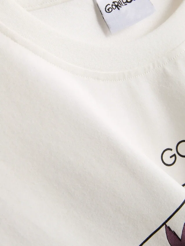 Relaxed gorillaz graphic music tee