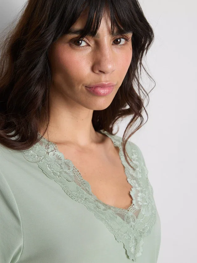 Relaxed modal-rich sleep tee