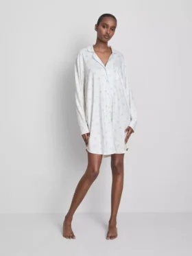 Relaxed printed boyfriend nightshirt