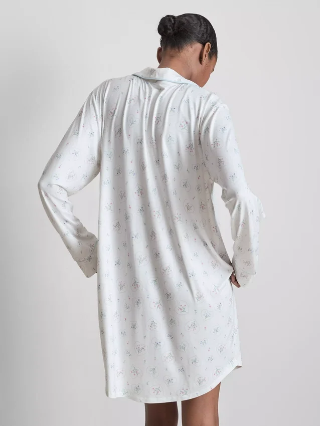Relaxed printed boyfriend nightshirt