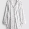 Relaxed printed boyfriend nightshirt