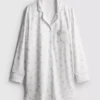 Relaxed printed boyfriend nightshirt