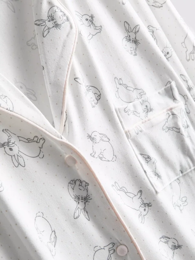 Relaxed printed boyfriend nightshirt