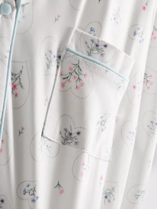 Relaxed printed boyfriend nightshirt