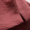 Relaxed round neck air flow tee