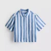 Relaxed stripe beach shirt