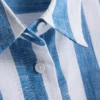 Relaxed stripe beach shirt