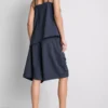 Relaxed textured bermuda shorts