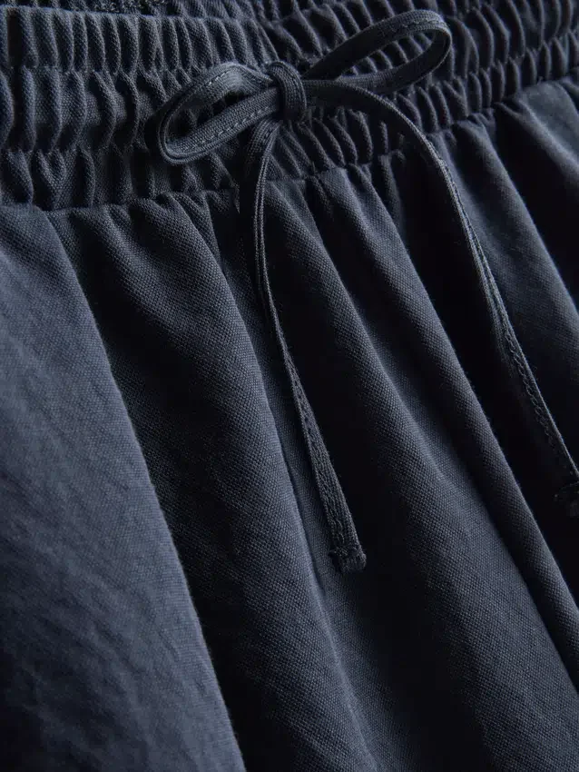 Relaxed textured bermuda shorts