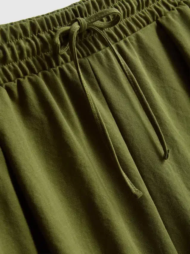 Relaxed textured bermuda shorts