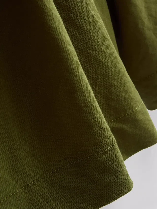 Relaxed textured bermuda shorts