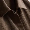 Relaxed textured satin shirt