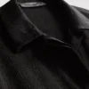 Relaxed textured satin shirt
