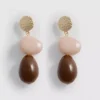 Resin drop earrings