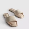 Rhinestone bead mule sandals