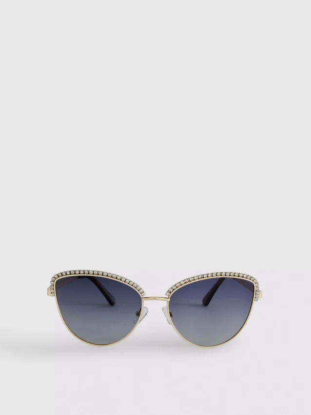 Rhinestone cat eye sunglasses