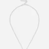 Rhinestone initial necklace